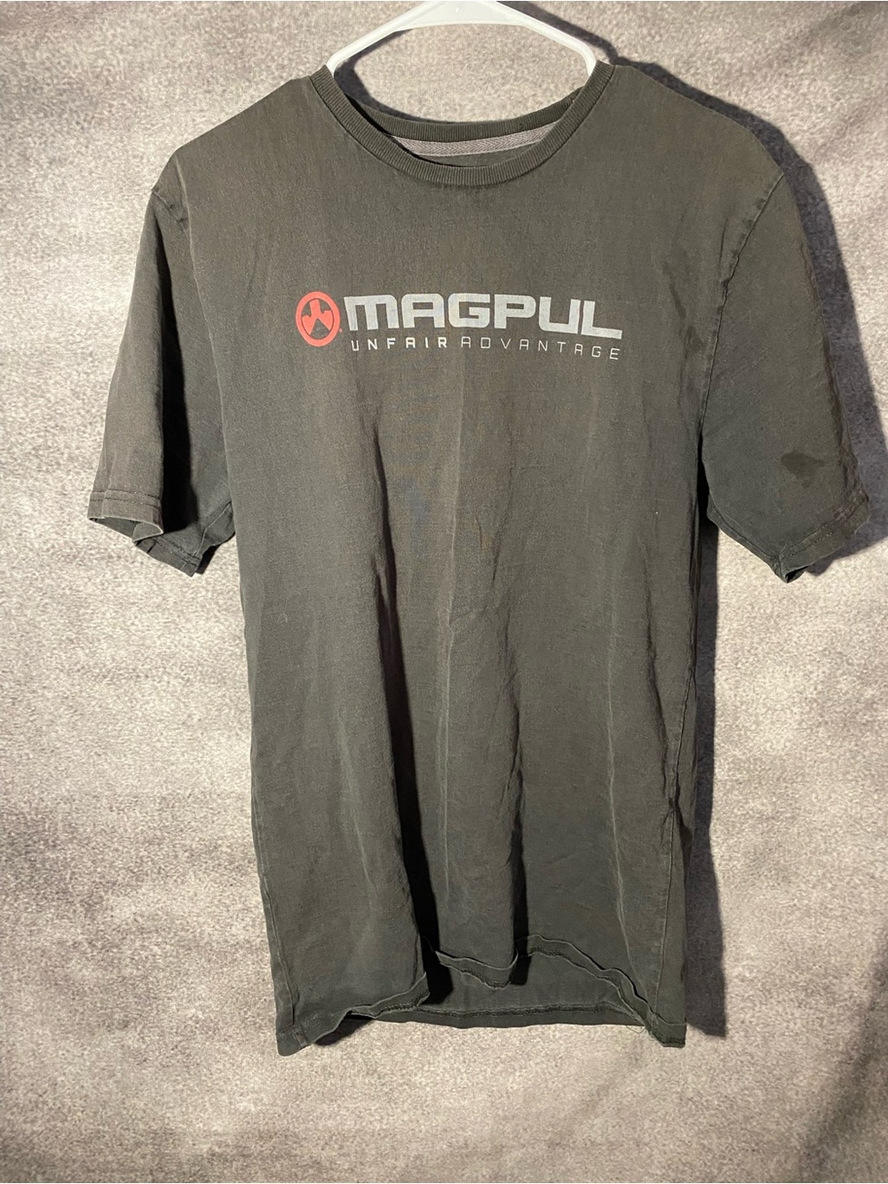 Magpul Unfair Advantage Graphic T-Shirt Large Black Faded Cotton Short Sleeve